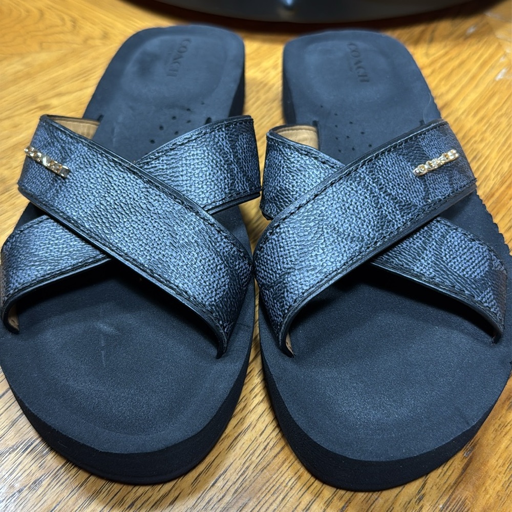COACH JANINE SIGNATURE SANDALS - Picture 14 of 15